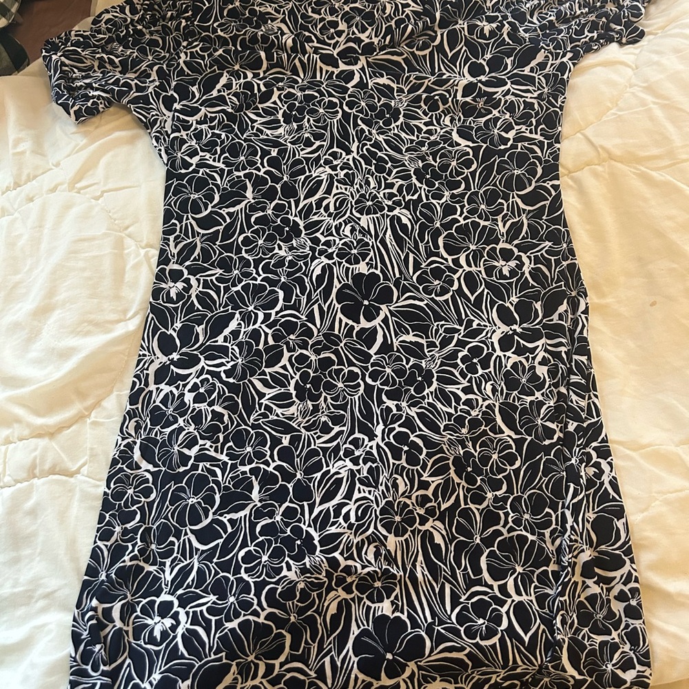 Tommy Hilfiger Black and White Floral Dress